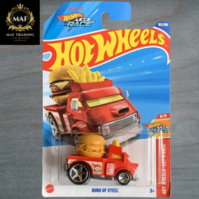 Hot Wheels まとめ売りのみ Hot Wheels Buns Of Steel Red #153 Mainline 2025 Case G | NEW