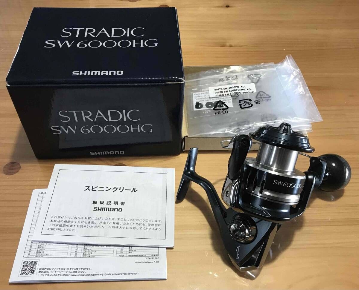 SHIMANO 20 STRADIC SW 4000HG 4000XG 5000PG 5000XG 6000HG 6000PG 6000XG  8000HG 8000PG 6+1BB Saltwater Spinning Fishing Reel