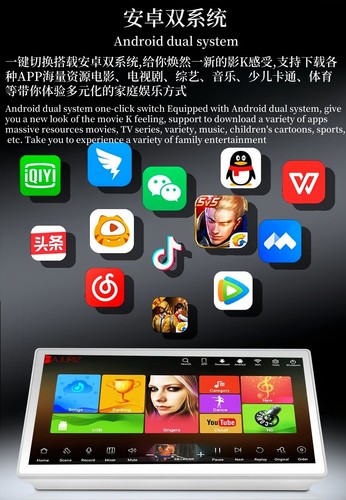 UK HAJURIZ 15.6''Karaoke Player,500GB HDD 3IN1 YouTube,Android,Cloud,Smart AI - Picture 8 of 12