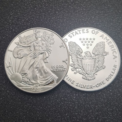 2022 1Oz Collectible American Fine Silver Eagle Liberty Souvenirmünze Neu - Bild 2 von 8