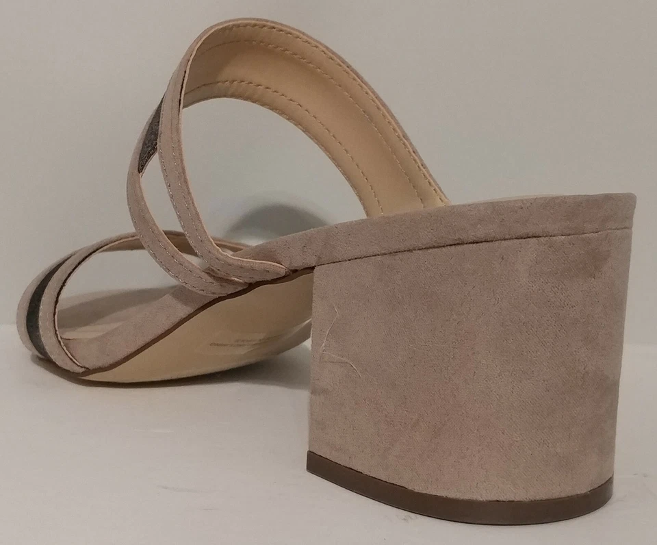 ¡¡NUEVO!! Sandalias Athena Alexander Beige Gamuza 2.5" Tacones Bloque Talla 8M EE. UU. 38M EUR Foto 2 de 3