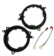 6.5" Front or  Rear Door speaker adapters and harness for select Toyota Vehicles