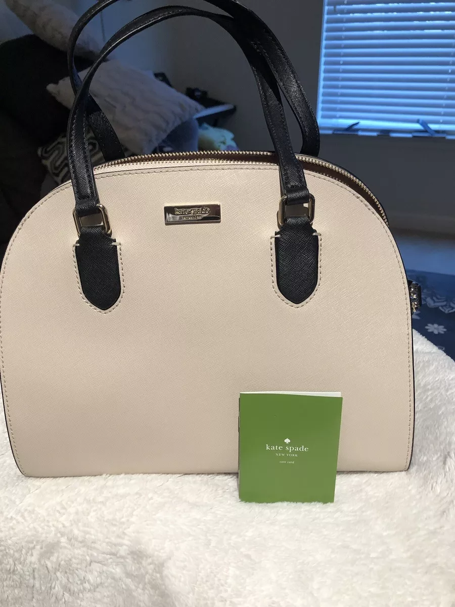 Kate spade black outlet and cream purse