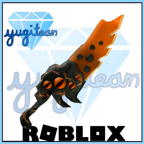 Roblox Murder Mystery 2 MM2 Orange Seer Godly Knife and Guns