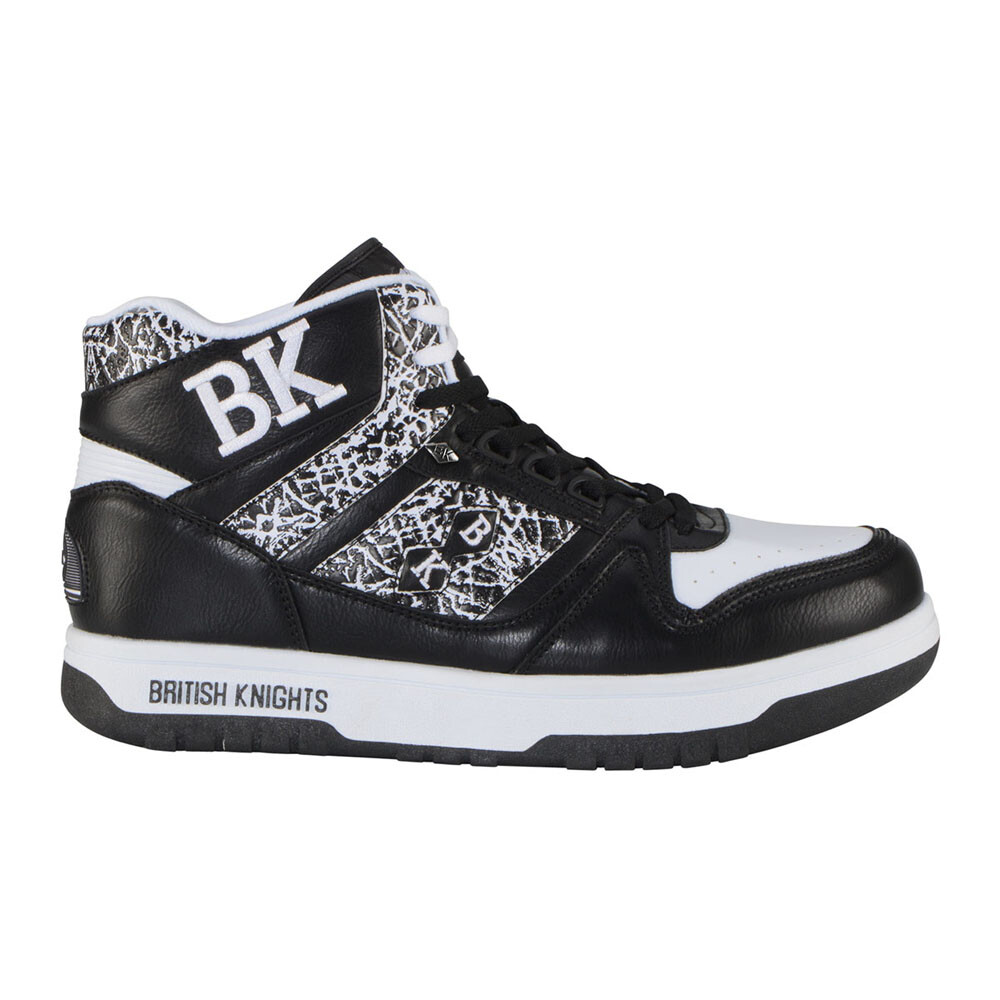 British Knights Kings Sl High Top Mens Black Sneakers Casual Shoes