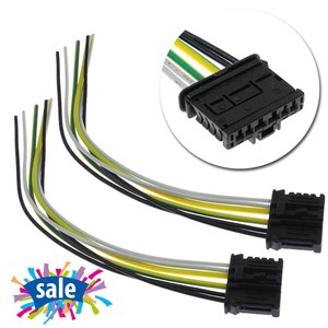 2pcs Rear Tail Light Harness Connector Wiring For Peugeot 206 207 308