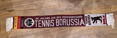 Tennis Borussia Berlin Fanschal mit Fransen Zustand Top ''Die Veilchen '' Oberliga