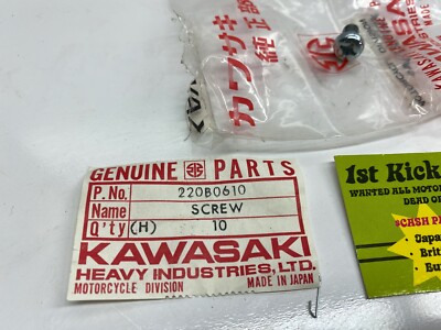 NOS Kawasaki Z1 KZ900 KZ1000 Cam Chain Guide Screw 220b0610 6x10mm