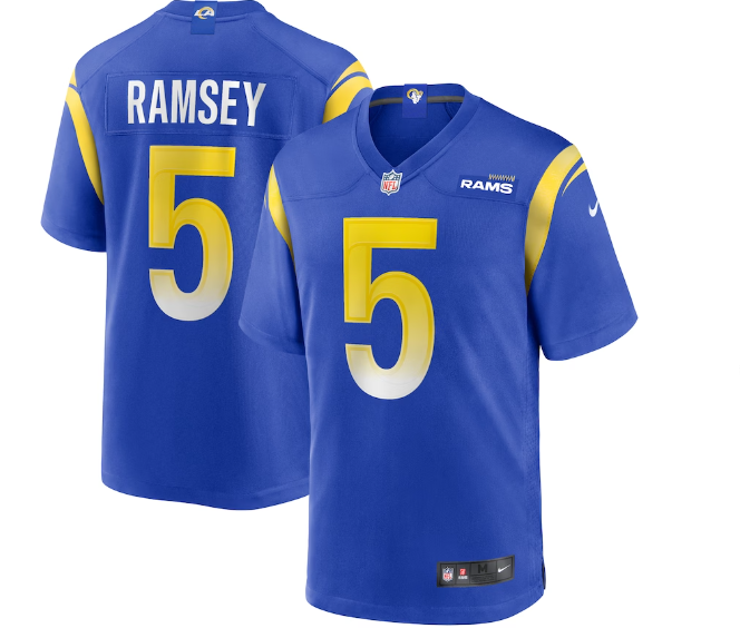 Jalen Ramsey #5 Los Angeles Stitched Jersey Size L for Fans