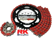 2006-2007 CBR1000RR Red RK ZXW 520 EQA 15/44t Racing Chain and Sprockets Kit