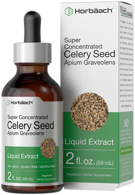 Celery Seed Liquid Extract | 2 fl oz | Vegetarian | Non-GMO | by Horbaach