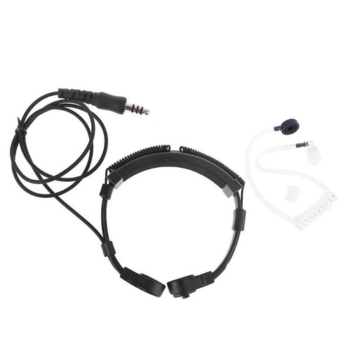 Telescopic Throat Vibration Mic Headphone Microphone Plug for Walkie Radio - Zdjęcie 2 z 8