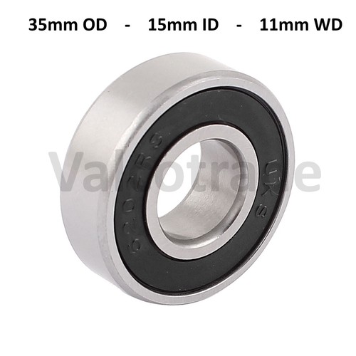 Front Wheel Bearing fits Piaggio MP3 125, 250 (35 x 15 x 11)  6202rs - Afbeelding 1 van 1