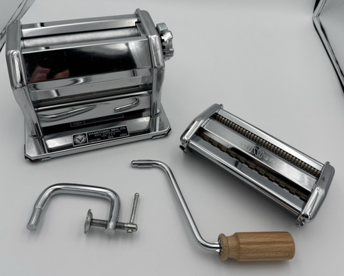 Imperia Pasta Maker Machine SP-150 6 Rollers Made In Italy Heavy Duty Stainless - Picture 3 of 23