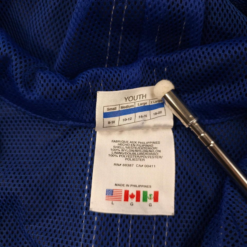 Pullover vintage años 90 Adidas cortavientos niños L negro azul 1/4 cremallera ventilado juvenil Foto 4 de 4