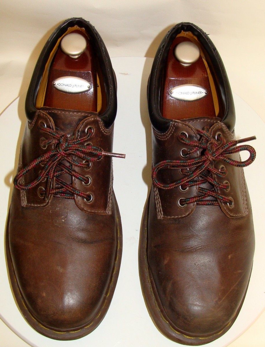 DR. MARTENS AIR WAIR BROWN LEATHER LACE UP SHOES 11849 SIZE 13M 