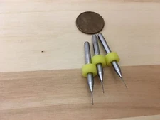 3 Pieces .3mm Micro Drill Bits 3D Printer Nozzle Cleaning PCB kit Extruder