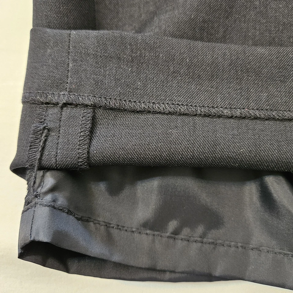 Evan Picone Flat Front Lined Black Pants Size 18 EUC - Image 4 of 4