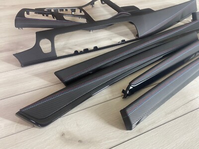 BMW F10 F11 M Performance Interieurleisten Teile SET Carbon Leder M Nähte LHD