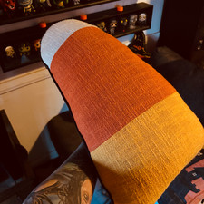 Candy Corn Halloween Pillow