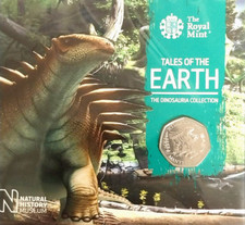 Dinosaur Tales Of The Earth HYLAEOSAURUS 2020 Royal Mint 50p Coin