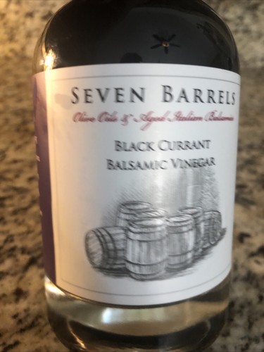 Seven Barrels Black Currant Infused Balsamic Vinegar 12.7 Ounce Barrel Aged - Picture 2 of 5