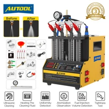 AUTOOL CT160 Car Ultrasonic Fuel Injector Tester Cleaner Heated Cleaning Machine