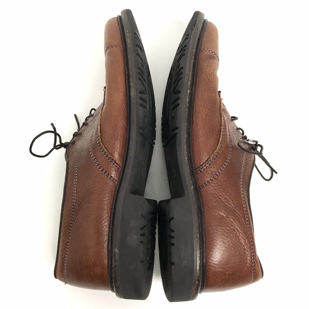 Allen Edmonds Becker Mens 9 D Brown Pebbled Leather Cap Toe  display picture 2