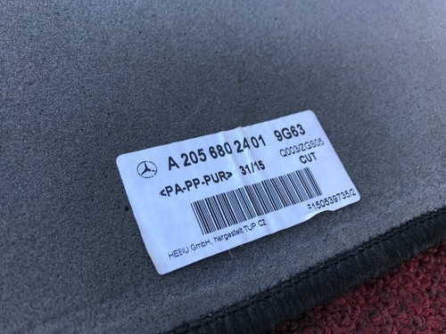 2015-2018 MERCEDES W205 C63 C43 C45 FLOOR MAT CARPET RUG SET INTERIOR SET OEM - Picture 12 of 12