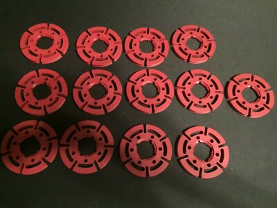 Fischertechnik 31019: LARGE RED PULLEY 60, lot of 13