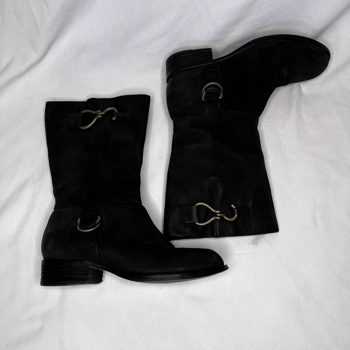 Cole haan black riding deals boots