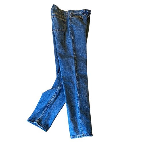 VTG VS LONDONJEAN Straight Leg High-Rise 100% Cotton Blue Jeans Sz 8 #348F - Picture 3 of 7