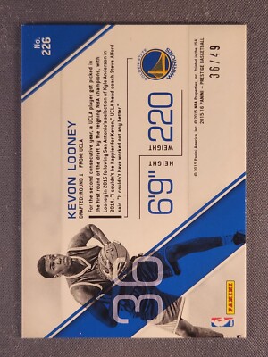 2015-16 Prestige #226 Kevon Looney Rookie RC Purple Bonus 2015-16 Prestige #226 Kevon Looney Rookie RC Purple Bonus