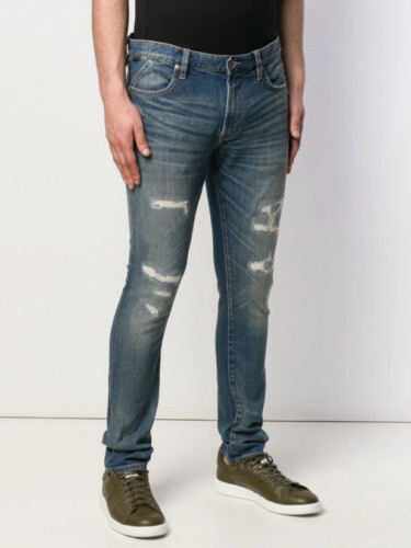 John Varvatos Shoes Mens 13 Redding Low Grey‎ Leather Canvas Sneaker Distressed John Varvatos Reed Low Top Leather Sneaker (Men) | Nordstromrack main image 2