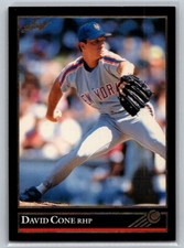 💎1992 Leaf Baseball #92 David Cone - Black Gold - New York Mets💎