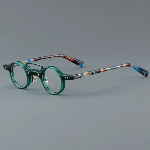 Acetat Retro Japanische Runde Lesebrille Herren Damen Lesebrille Brillengestell - Bild 6 von 18