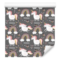 10M Vlies Tapete Kinderzimmer Tiere EinhöRner Regenbogen Wolken Herzen Xxl 2159