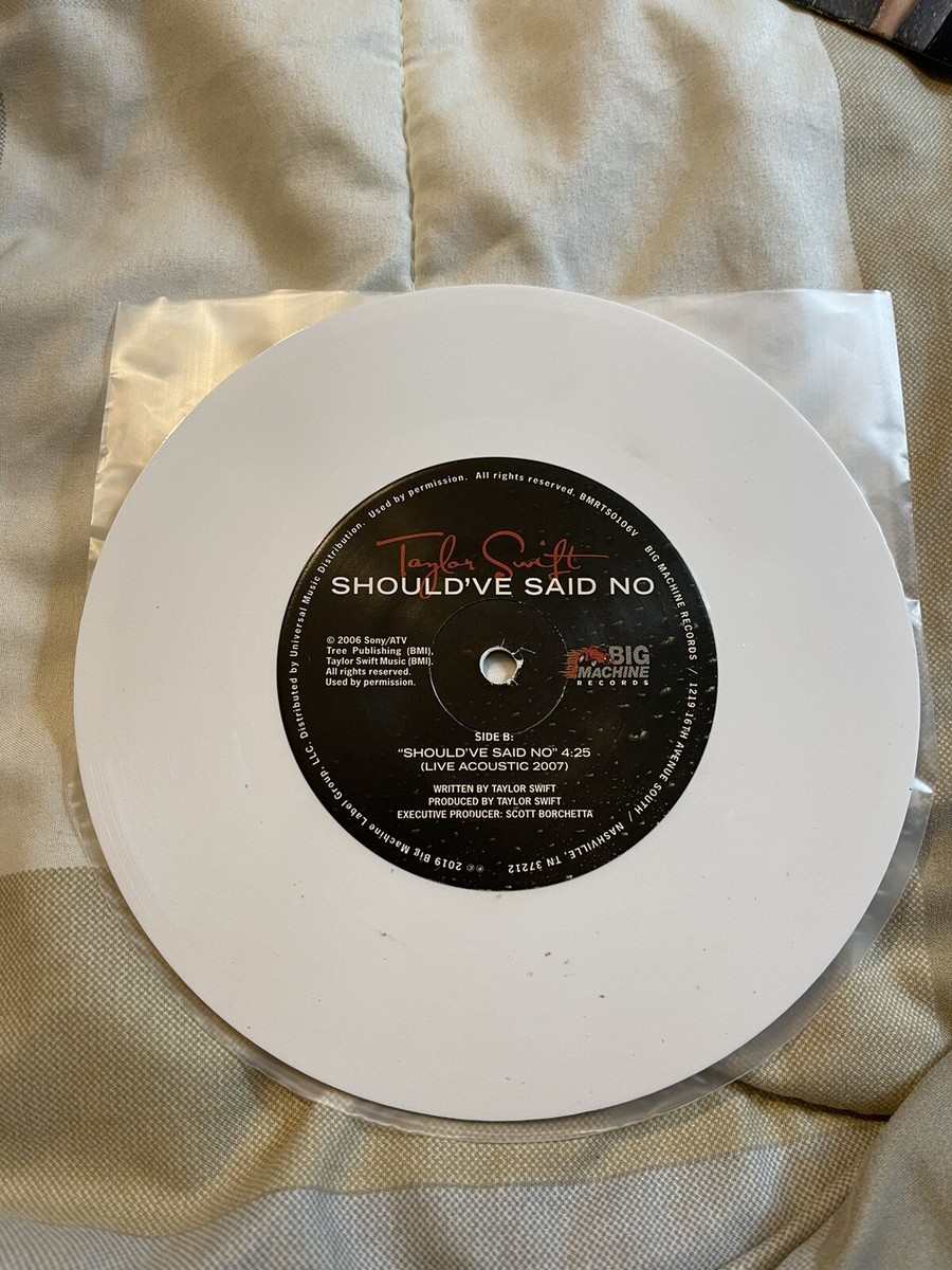 Taylor Swift Should've Said No レコード WHITE VINYL---- TAYLOR SWIFT Should've Said No NUMBERED 7