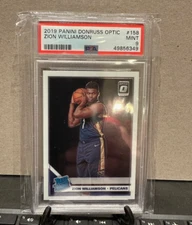 Zion Williamson RC RR 2019-20 Donruss Optic #158 PSA 9