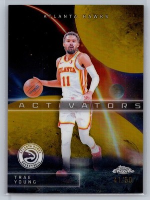 2025-26 Topps Chrome Trae Young Activators Gold #41/50 Atlanta Hawks