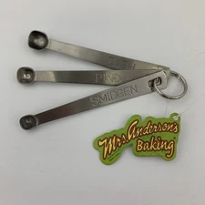 Mrs Anderson's Smidgen, Dash, Pinch Measuring Stainless Steel Metal Spoon Set