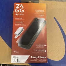 ZAGG - 4-Way Privacy XTR Glass Screen Protector for Apple iPhone 17 Pro - Clear