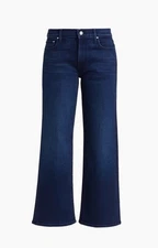 NWT Mother Womens The Maven Wide Hem Ankle Jeans Taking Shape Wash Sz 26 2-4