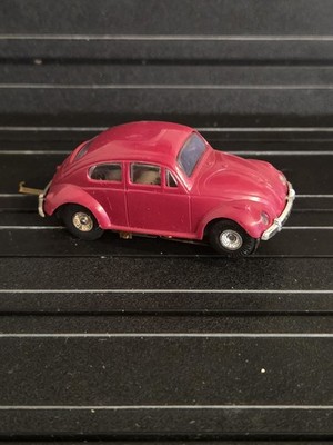 VINTAGE FALLER #4803 VOLKSWAGEN BEETLE RED HO SLOT CAR VERY NICE!!!!