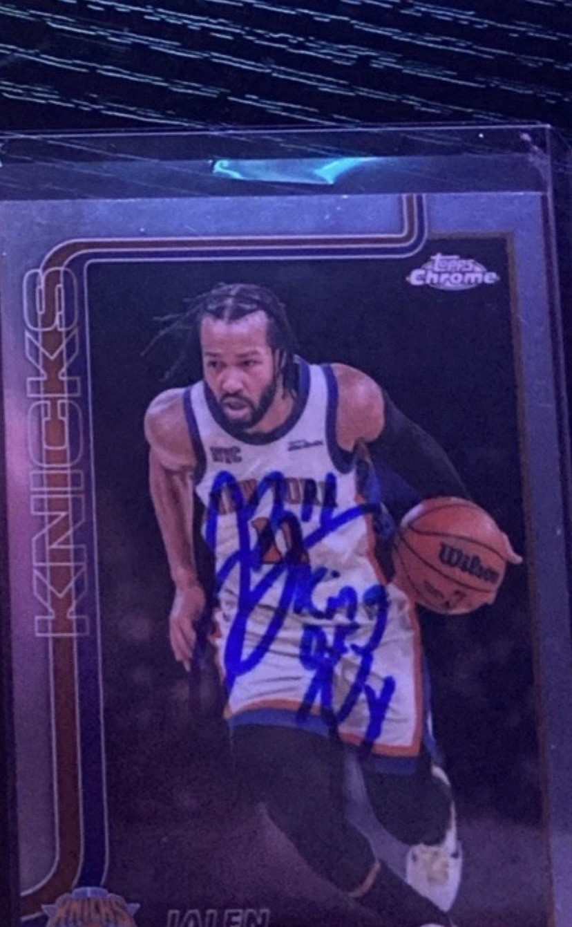 jalen brunson autograph card