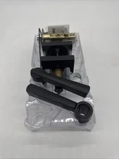 Baldwin Prestige Spyglass Matte Black Entry Door Handle w/ SmartKey 93540-020