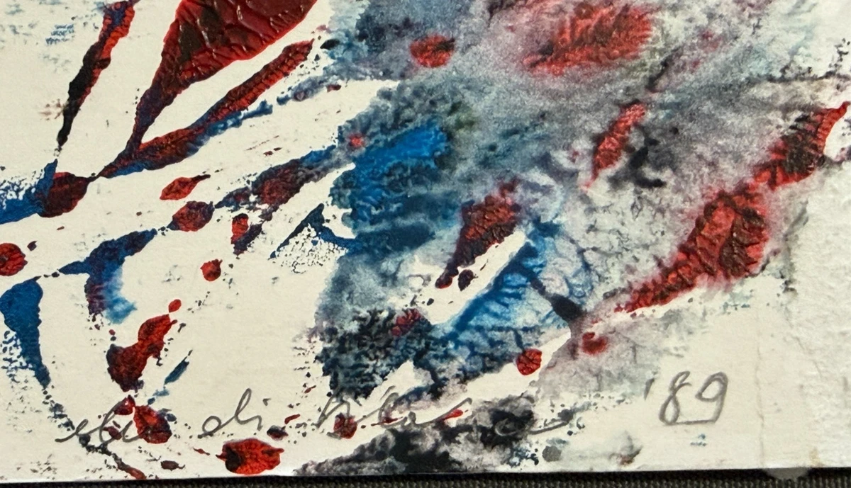 Elio Di Blasio, Spoltore, Italy,  original painting signed and dated 1989,