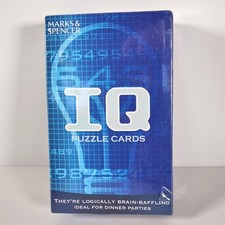 Marks & Spencer IQ (100) Puzzle Cards Game 1+ Players New & Sealed