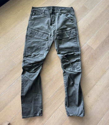 G-Star RAW Air Defence 5620 Slim Tapered Cargo Pants Gray 34 Cotton Pockets