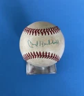 Carl Hubbell New York Giants HOFer Signed Official NL Charles Feeney Baseball